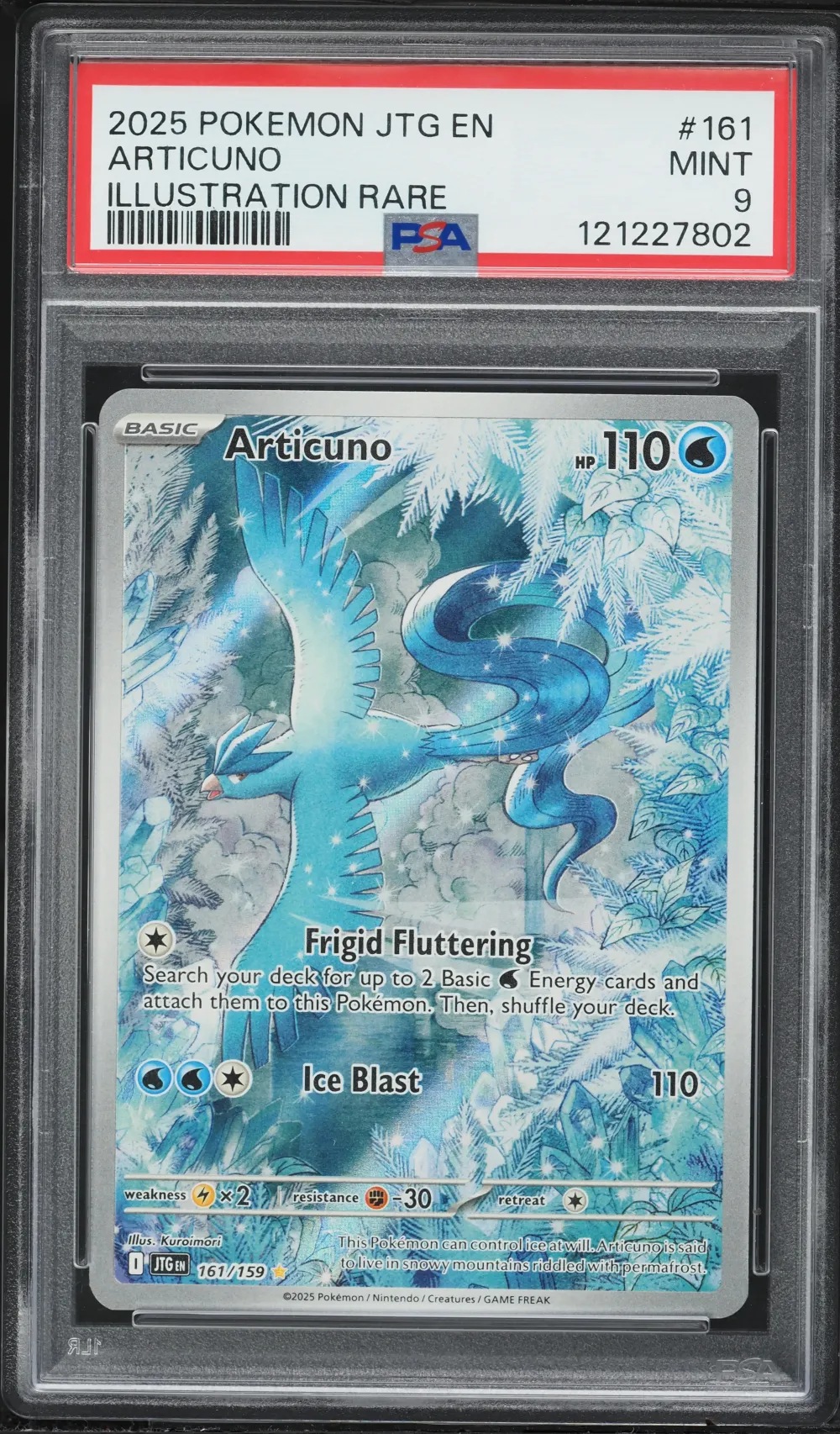 2025 #161 Articuno PSA 9 Jtg EN-
