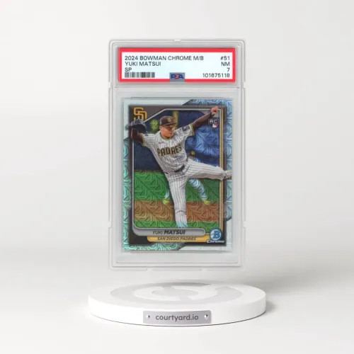 2024 Bowman Chrome Mega Box #51 Yuki Matsui - SP (PSA 7 NM)