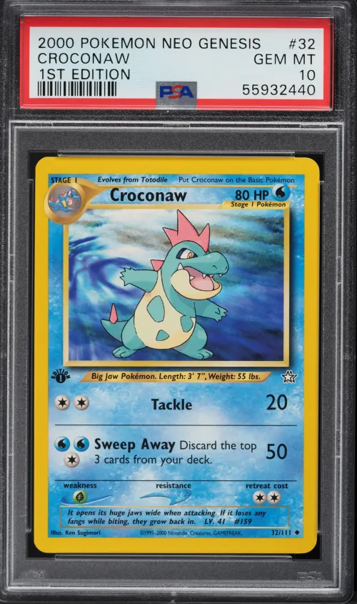 2000 #32 Croconaw PSA 10 Neo Gen