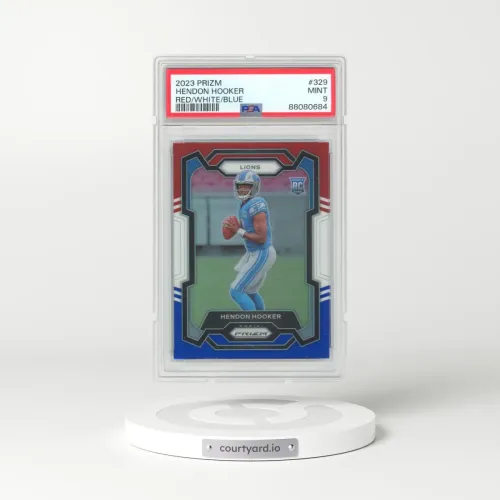 2023 Panini Prizm #329 Hendon Hooker - Red/White/Blue Prizm (PSA 9 MINT)