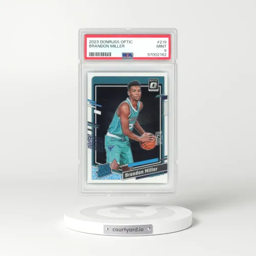 2023 Panini Donruss Optic #219 Brandon Miller (PSA 9 MINT)