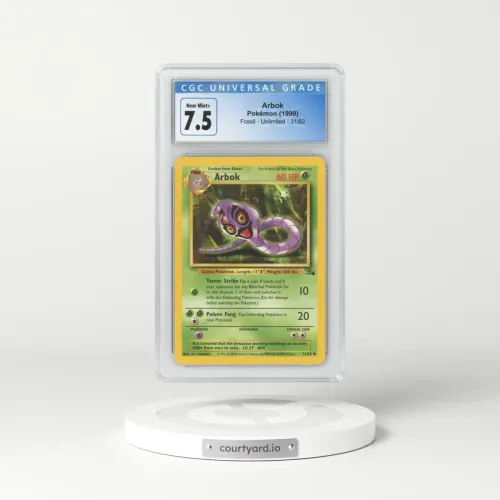 1999 Fossil #31 Arbok (CGC 7.5 NM+)