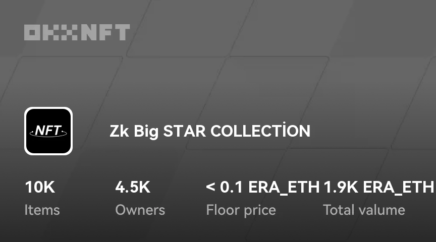 ⭐ Zk Big STAR COLLECTİON ⭐ NFTs | Zksync Era | Buy, Sell & Trade
