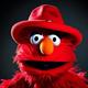 Elmo with hat logo