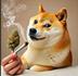Doge 420 Blaze It logo