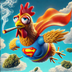 Smoking  Chicken logo