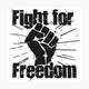 Fight for freedom logo