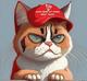 Grumpy Sun Cat logo