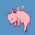Flying pig logo