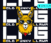 Gold Funky Llama logo