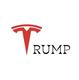 Trump in Tesla logo