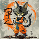 Dragon Ball Cat logo