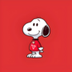 Snoopy the cute dog logo