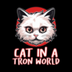 cat in a tron world logo