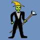 tuxedo frog wizard logo