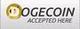 Accept Dogecoin logo