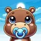 Baby Moo Deng logo