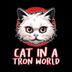 cat in a tron world logo