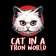 cat in a tron world logo