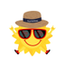 Sun Wif Hat logo
