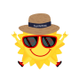 Sun Wif Hat logo