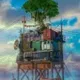 beeple OCEAN FRONT logo