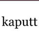 kaputt logo