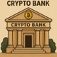 FIRST CRYPTO BANK COMING logo